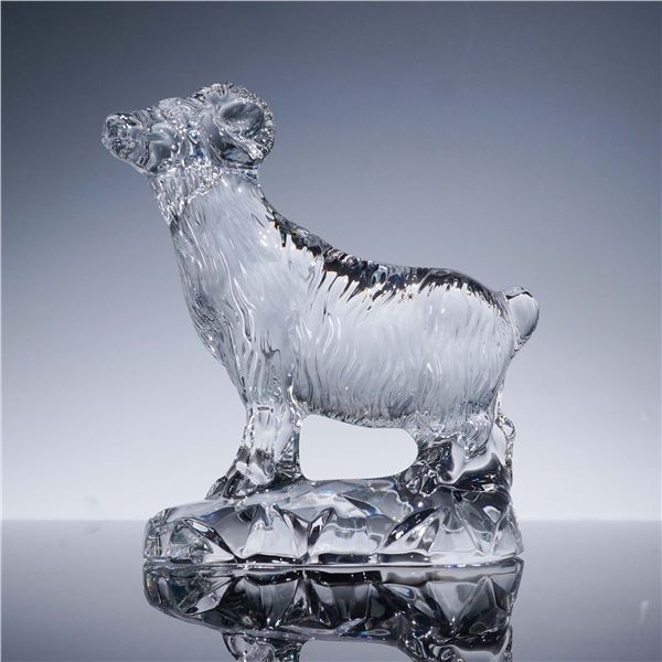 Baccarat Crystal Figurine, Zodiac Ram