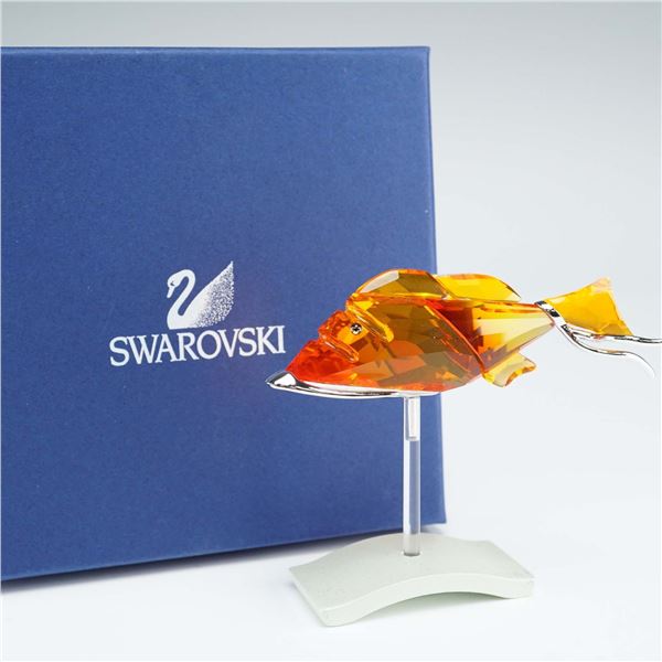 Swarovski Crystal Figurine, Crotone Fire Opal Fish 626202