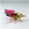Image 2 : Swarovski Crystal Figurine, Paradise Butterfly Pink and Green with Box