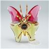 Image 4 : Swarovski Crystal Figurine, Paradise Butterfly Pink and Green with Box