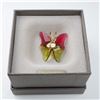 Image 7 : Swarovski Crystal Figurine, Paradise Butterfly Pink and Green with Box