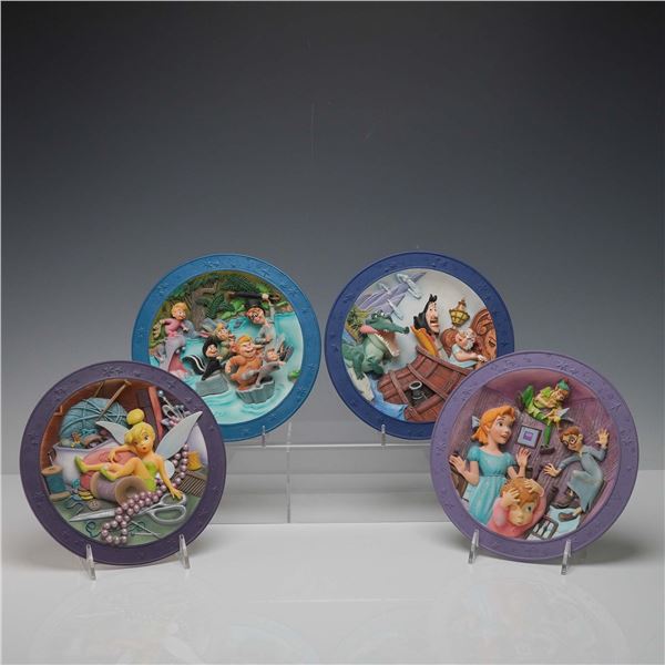 4pc Peter Pan Decorative Hanging Plate Set