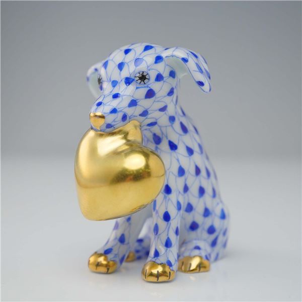 Herend Porcelain Figurine, Puppy Love