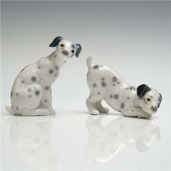 2pc Lladro Porcelain Figurines, Dalmatian