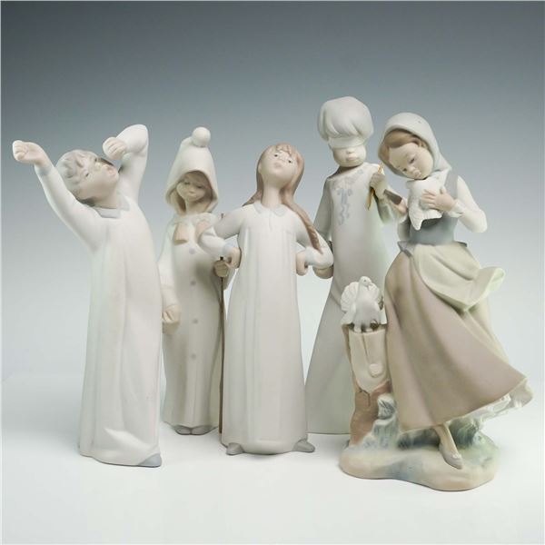 5pc Lladro Porcelain Figurines