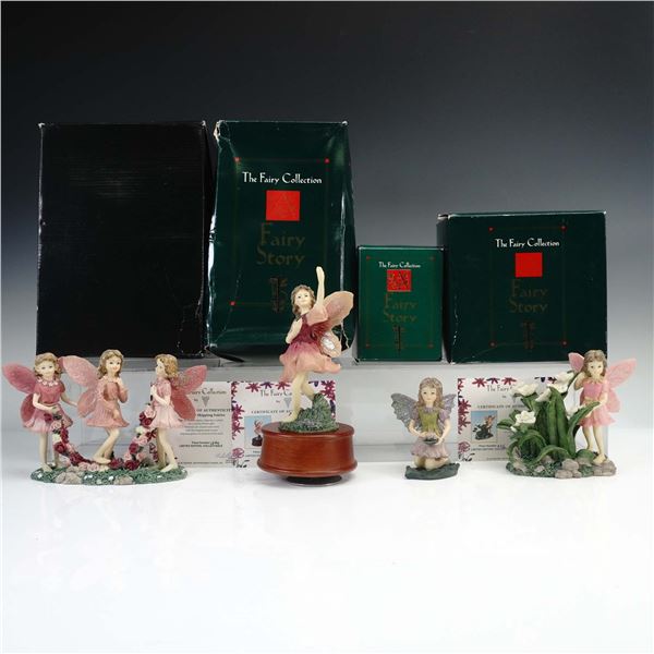 4pc Dezine Ltd. The Fairy Collection Figurines & Music Box with Boxes