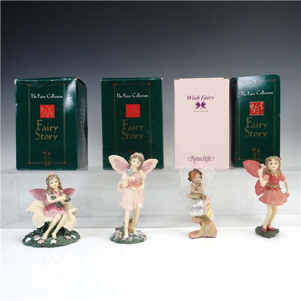 4pc Fairy Figurines, Fairy Story and Rawcliffe Wish Fairy