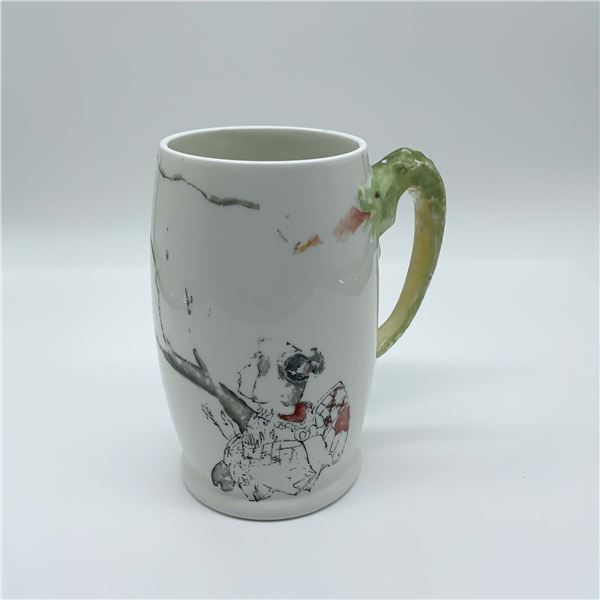 JPL France Porcelain Mug with Dragon Handle