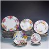 Image 1 : 38pc Bill Goldsmith Limoges Alice Porcelain Dinnerware Set
