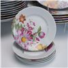 Image 3 : 38pc Bill Goldsmith Limoges Alice Porcelain Dinnerware Set