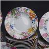 Image 6 : 38pc Bill Goldsmith Limoges Alice Porcelain Dinnerware Set