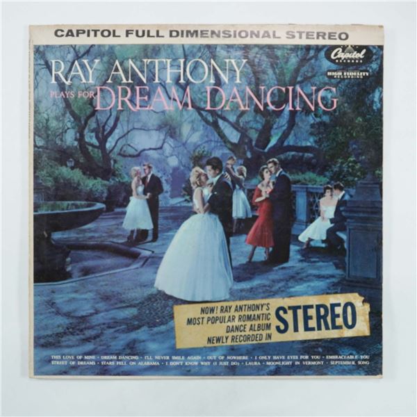 Ray Anthony Dream Dancing Vinyl LP, Capitol Records ST 723
