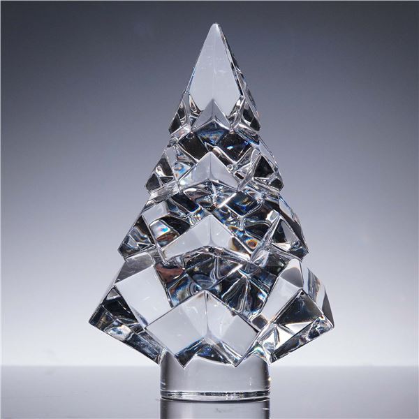 Baccarat Crystal Figurine, Holiday Tree