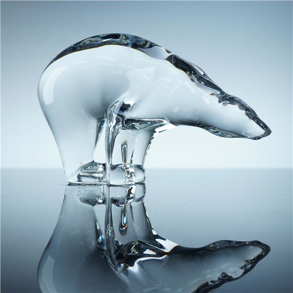 Baccarat Crystal Polar Bear Figurine