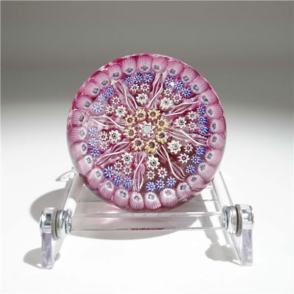 Perthshire Art Glass Paperweight, Millefiori Canes