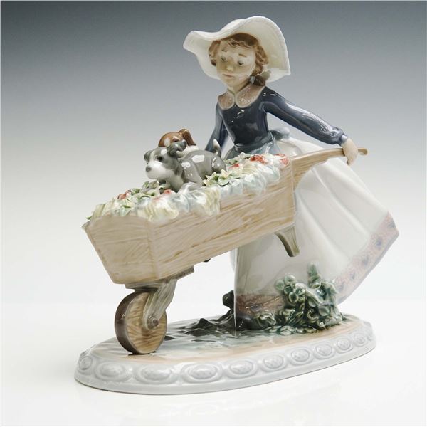Lladro Porcelain Figurine, A Barrow of Fun 1005460