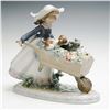 Image 2 : Lladro Porcelain Figurine, A Barrow of Fun 1005460