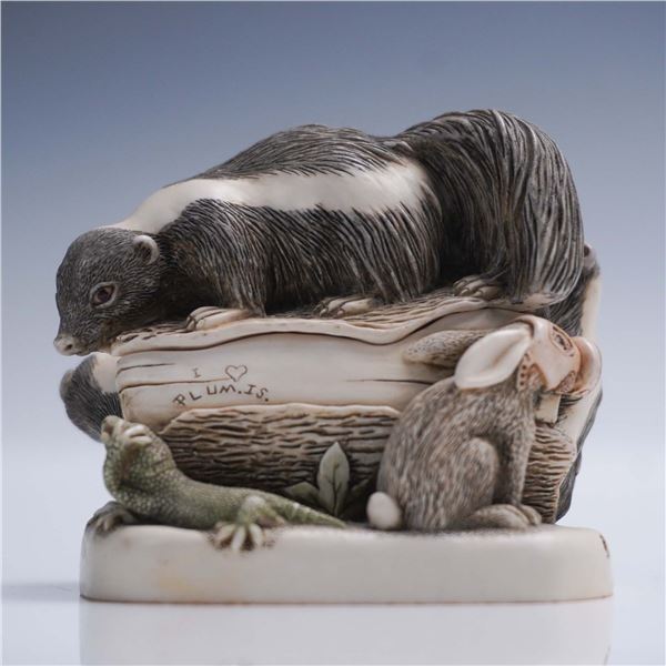 Harmony Kingdom Figurine Box, Foul Play with Original Box