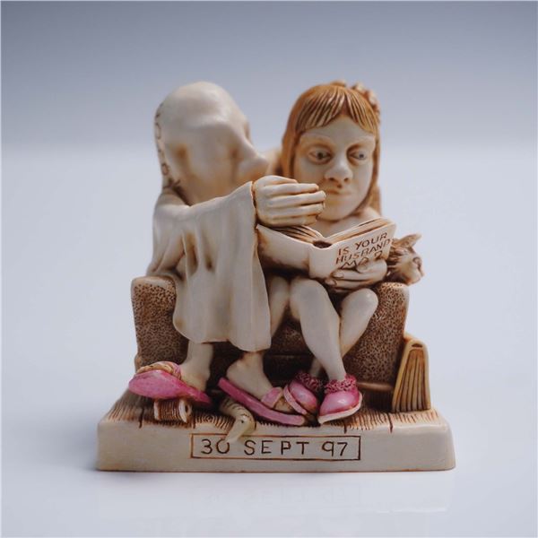 Harmony Kingdom Figurine, Cotton Anniversary with Original Box