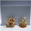 Image 5 : 2pc Harmony Kingdom Figurines, Wolfie in Space & Minx on the Moon