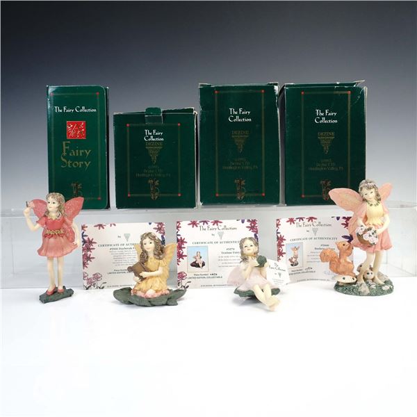 4pc Dezine The Fairy Collection Figurines with Boxes
