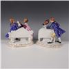Image 2 : 2pc Dresden-Style Porcelain Figurines Made in Occupied Japan