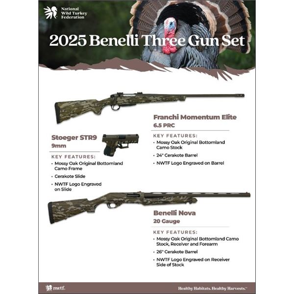 NWTF Benelli 3 Gun Set