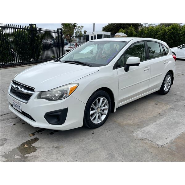 SUBA IMPREZA 2012 APPT/DUP-T SMOG