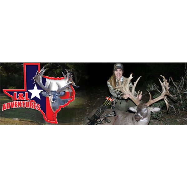 L& L Adventures donates a Texas Trophy Whitetail Hunt for two hunters Valued at $9500