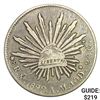 Image 1 : 1892 Mo AM Mexico Silver 8 Reales Cap&Ray NEARLY UNCIRCULATED