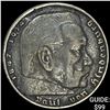Image 1 : 1938-A German Silver 5 Reichsmark NEARLY UNCIRCULATED