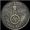 Image 2 : 1938-A German Silver 5 Reichsmark NEARLY UNCIRCULATED
