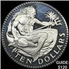Image 1 : 1981 Barbados Silver $10 Neptune 1.127oz CHOICE PROOF