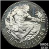 Image 1 : 1977 Barbados Silver $10 Neptune 1.127oz CHOICE PROOF