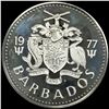 Image 2 : 1977 Barbados Silver $10 Neptune 1.127oz CHOICE PROOF