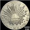 1884Mo MH Mexico Silver 8 Reales Cap&Rays NEARLY UNCIRCULATED