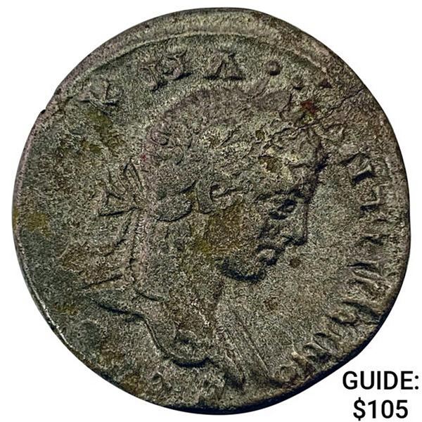 Roman Elagabalus 218-222 AD Silver Tetradrachm NEARLY UNCIRCULATED