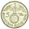 Image 2 : 1936-A Germany Silver 5 Reichsmark CLOSELY UNCIRCULATED
