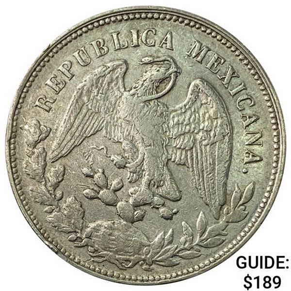 1905Mo AM Mexico Silver Peso NEARLY UNCIRCULATED