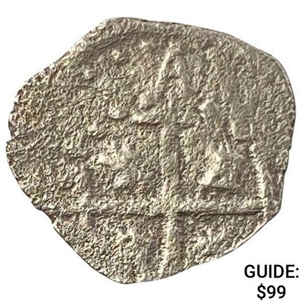 1500s-1600s Spanish Empire Silver 1/2 Reales Cob NEARLY UNCIRCULATED