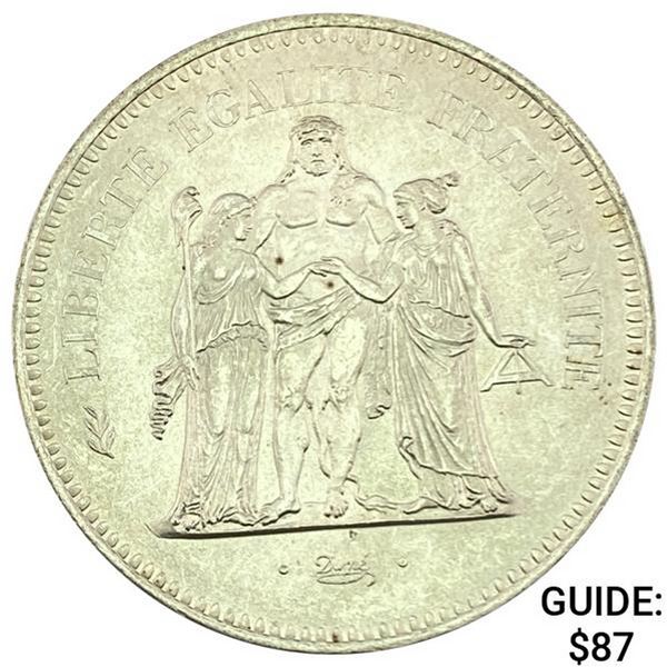 1976 France .8681oz Silver 50 Francs UNCIRCULATED