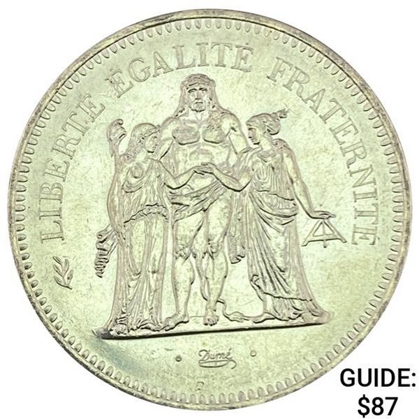 1977 France .8681oz Silver 50 Francs UNCIRCULATED