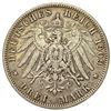 Image 2 : 1909-F Wurttemberg Silver 3 Mark NEARLY UNCIRCULATED