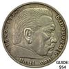 Image 1 : 1936-E Germany Silver 5 Reichsmark UNCIRCULATED
