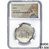 Image 1 : 1749P q Bolivia Silver 8 Reales NGC AU55