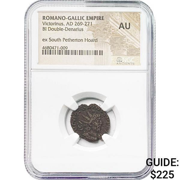 Romano-Gallic Victorinus 269-271 BI Dbl-Denarius NGC AU