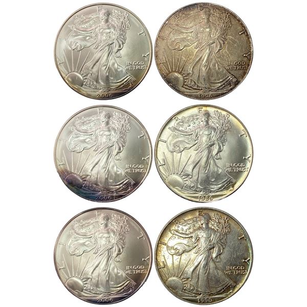 1986-2006 [6] American Silver Eagles