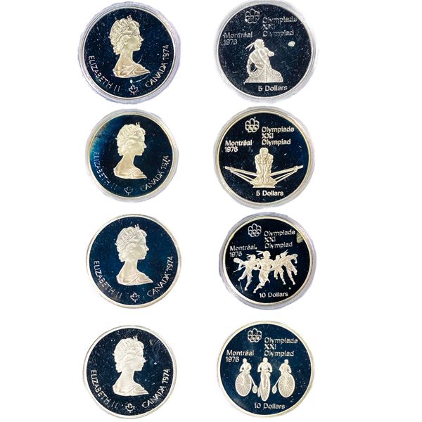 1976 [4] Canada Sterling Olympic Proof Coin Set