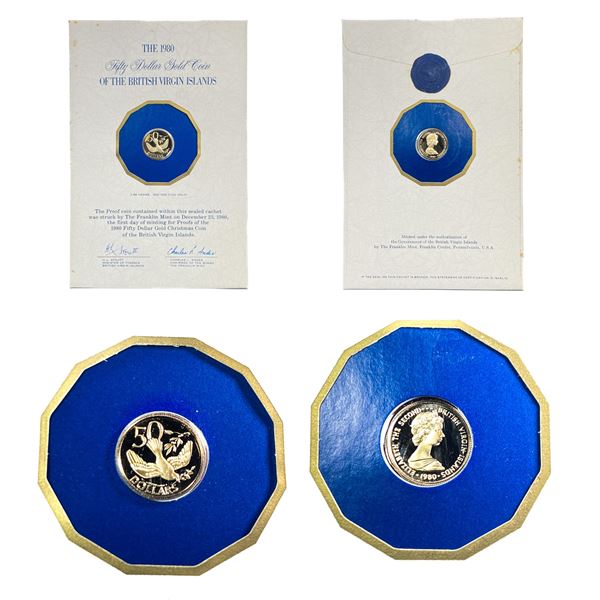 1980 $50 Gold Coin Virgin Islands (.0431 AGW)