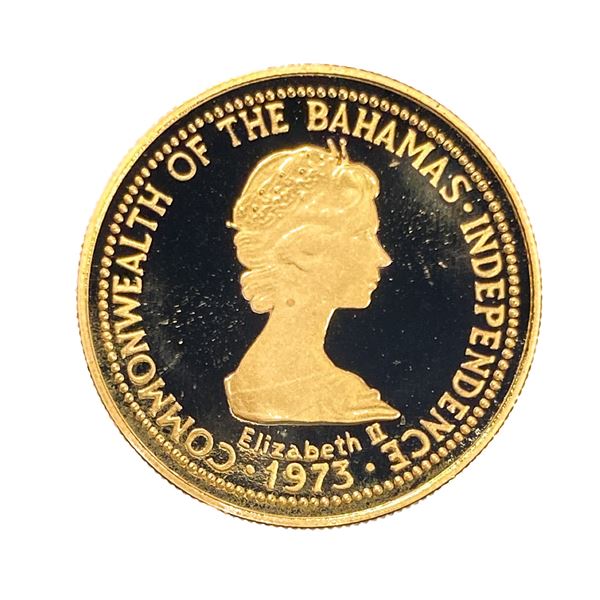 1973 $100 Bahamas Gold Coin (.161 AGW)